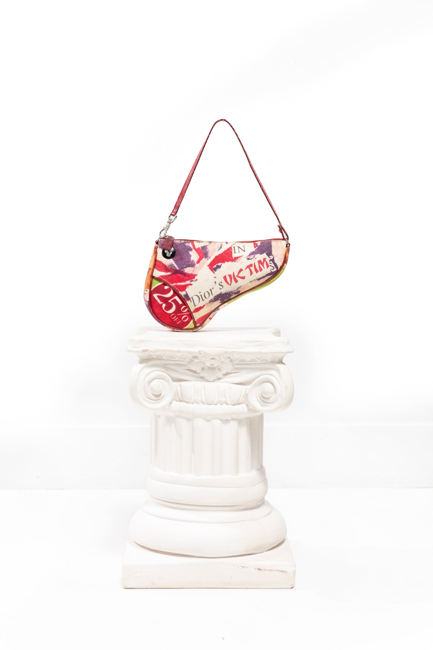 Christian Dior Victim Crystal Small Saddle Bag